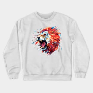 Lion Animal Freedom World Wildlife Wonder Abstract Crewneck Sweatshirt